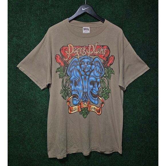 Jimmy Page robert Plant 1998 Led zeppelin Vintage Band T-Shirt - Picture 1 of 5